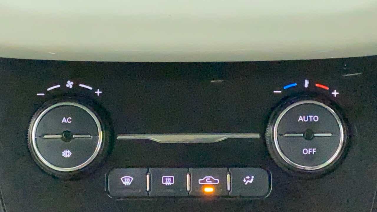 Climate control panel of a Tata Nexon 2017-2023