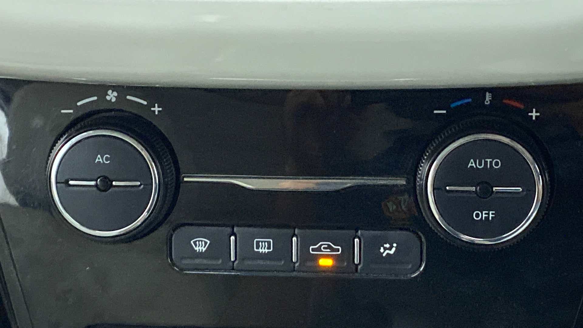 Dashboard air conditioning controls of a Tata Nexon 2017-2023