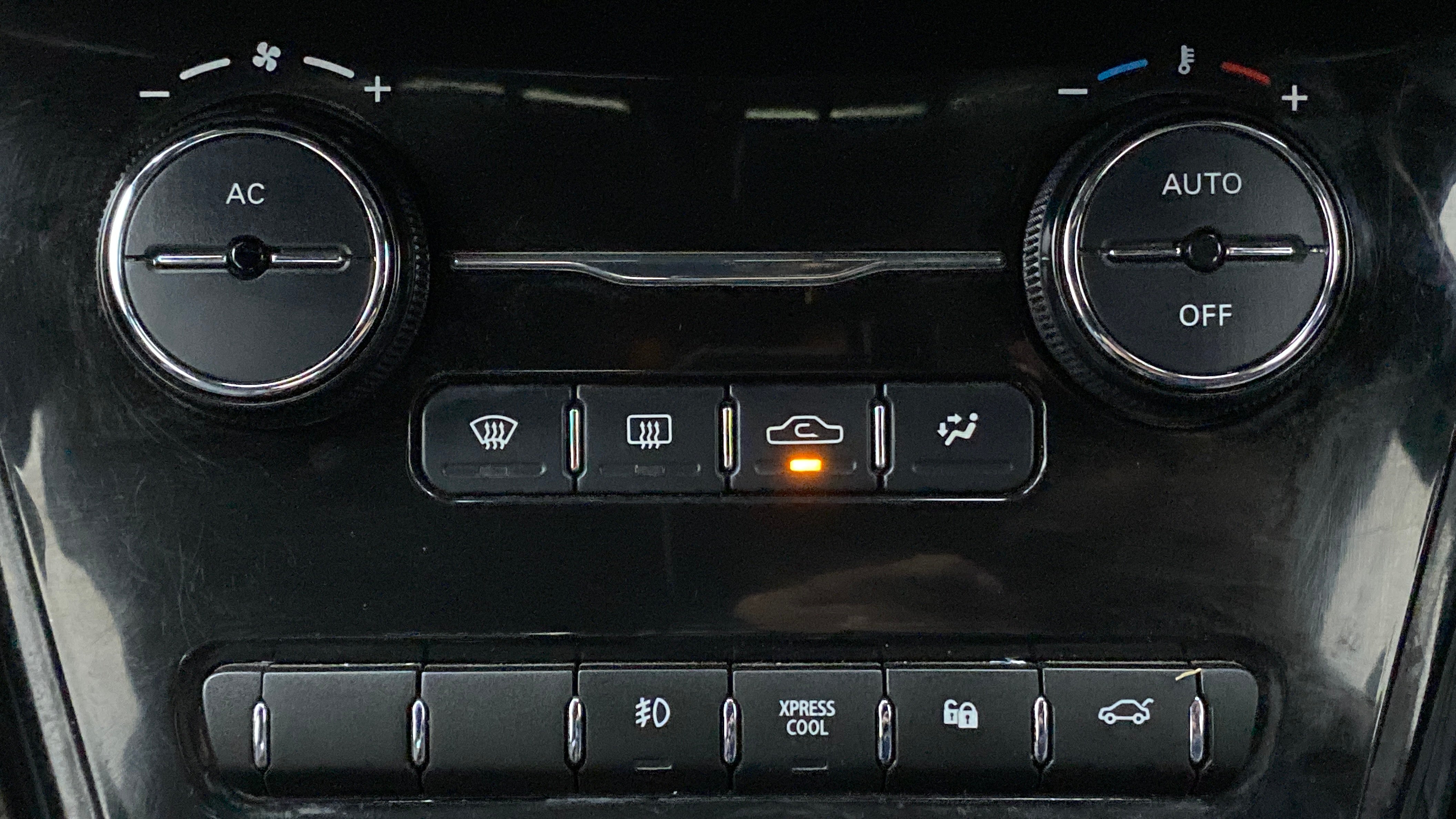 Dashboard ac controls of a Tata Nexon 2017-2023