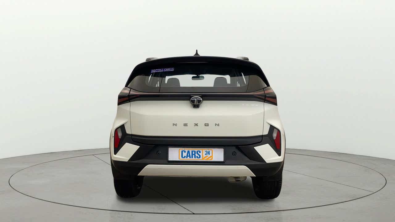 Rear view of a Tata Nexon