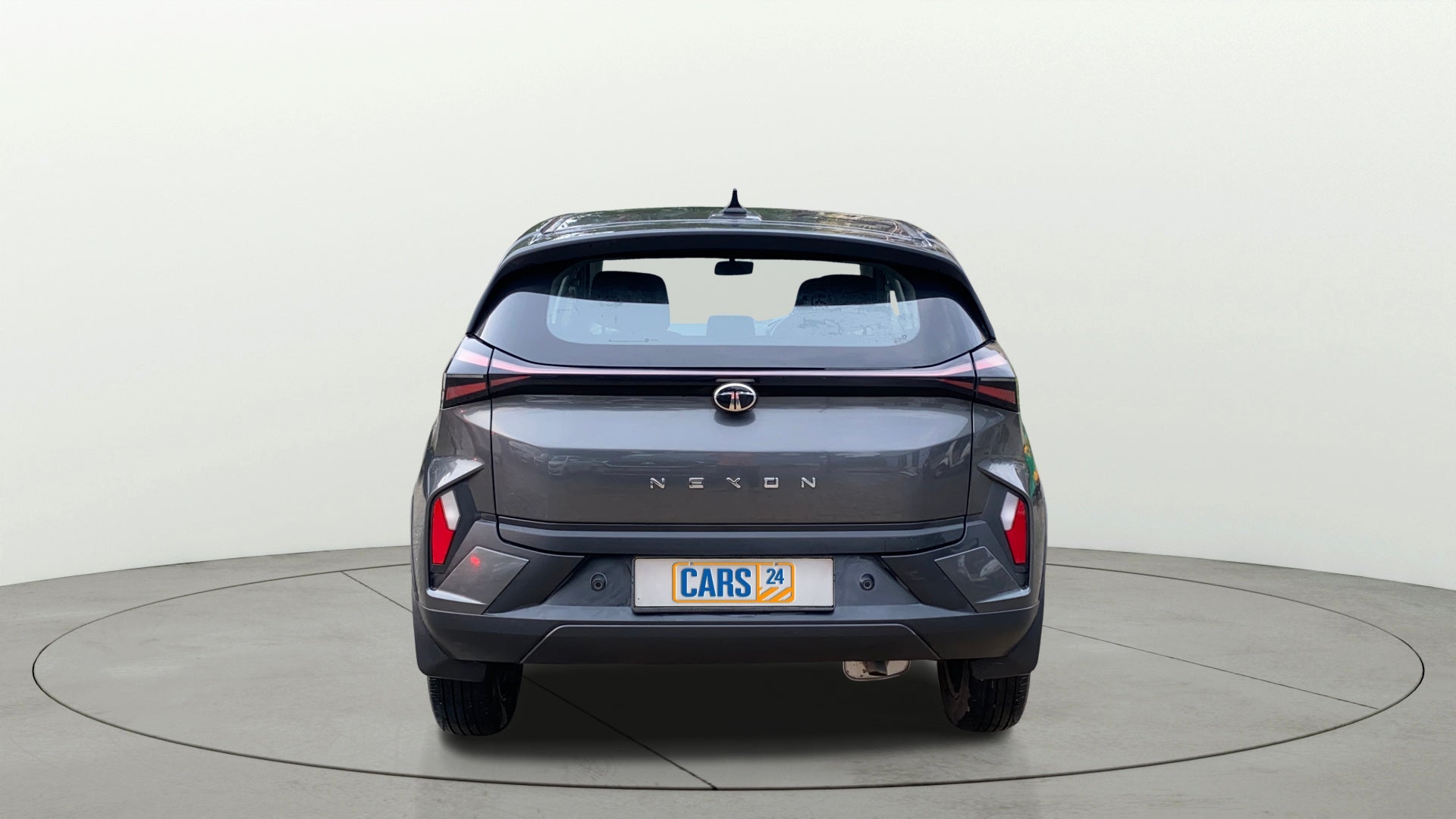 Rear view of a Tata Nexon