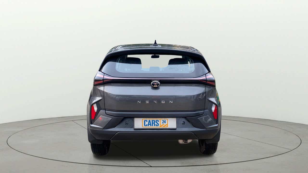Rear view of a Tata Nexon