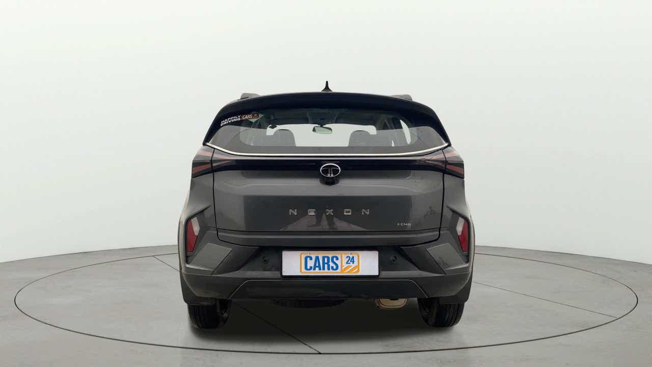 Rear view of a Tata Nexon