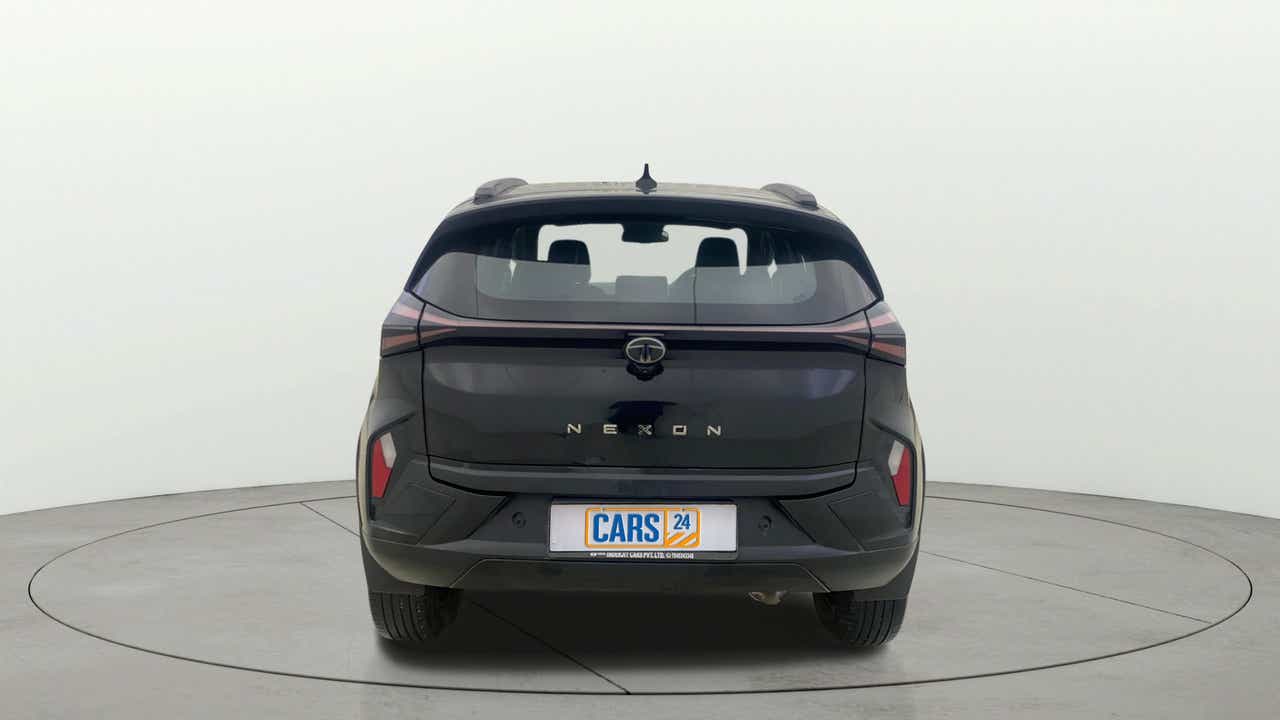 Rear view of a Tata Nexon
