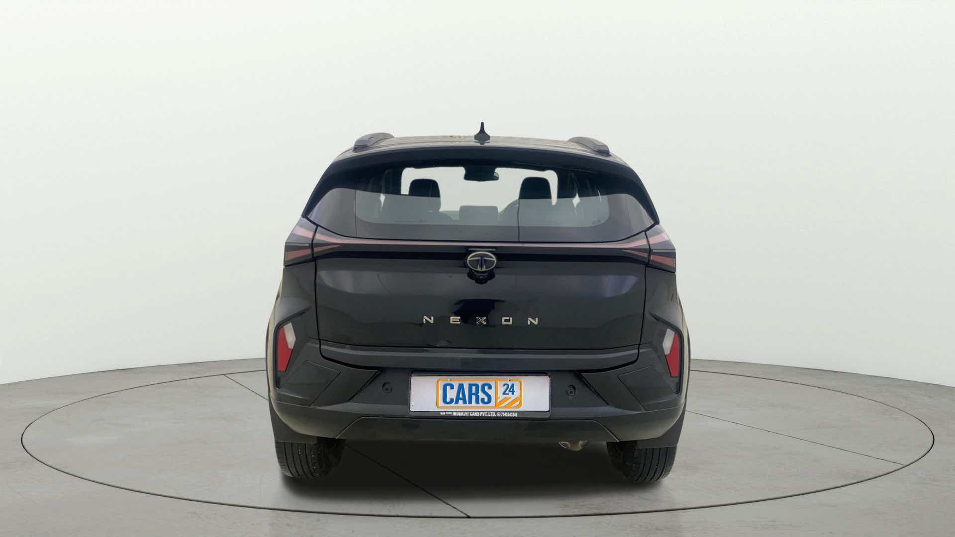 Rear view of a Tata Nexon