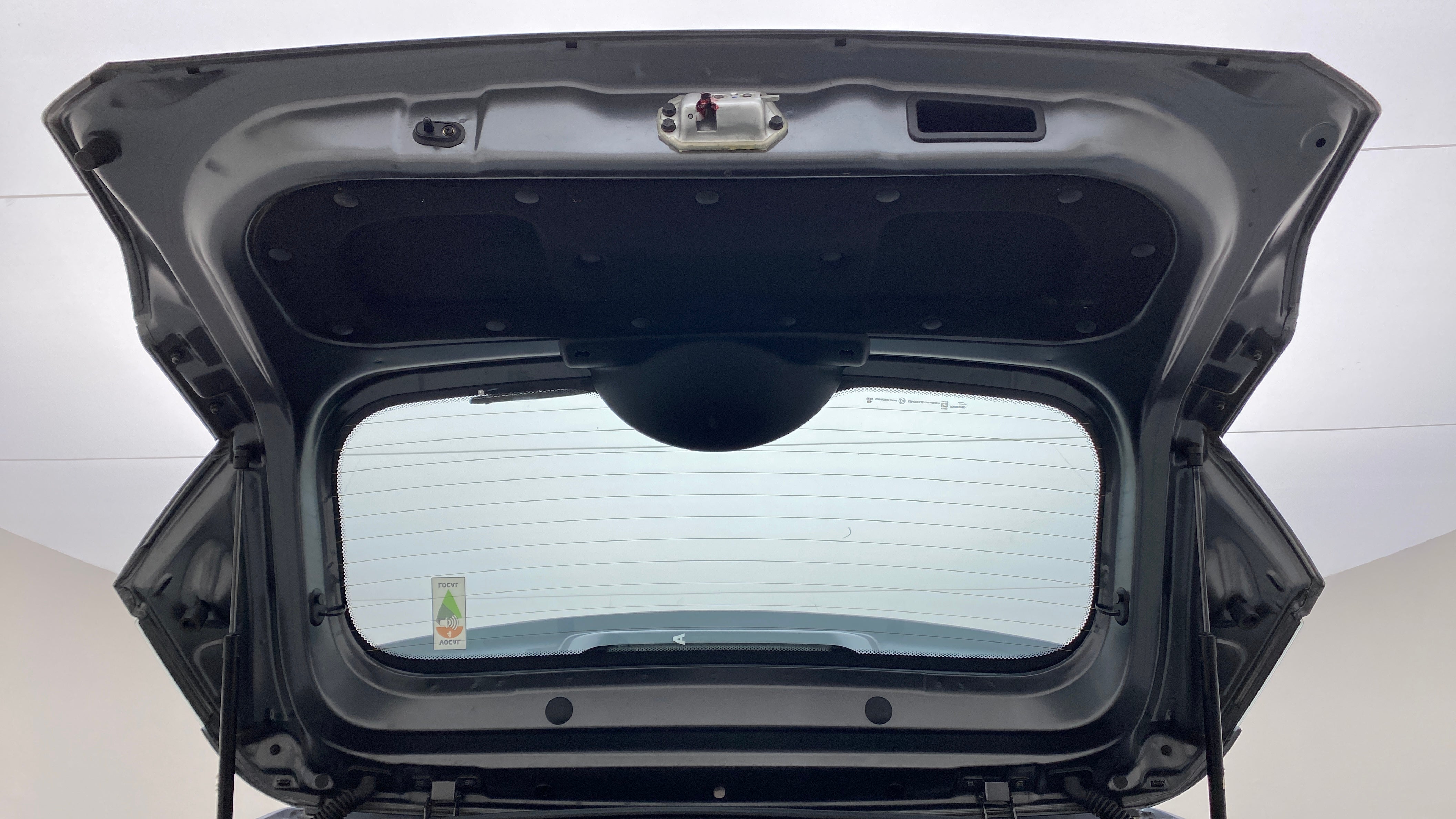 Inside view of bootlid of a Tata Nexon 2017-2023