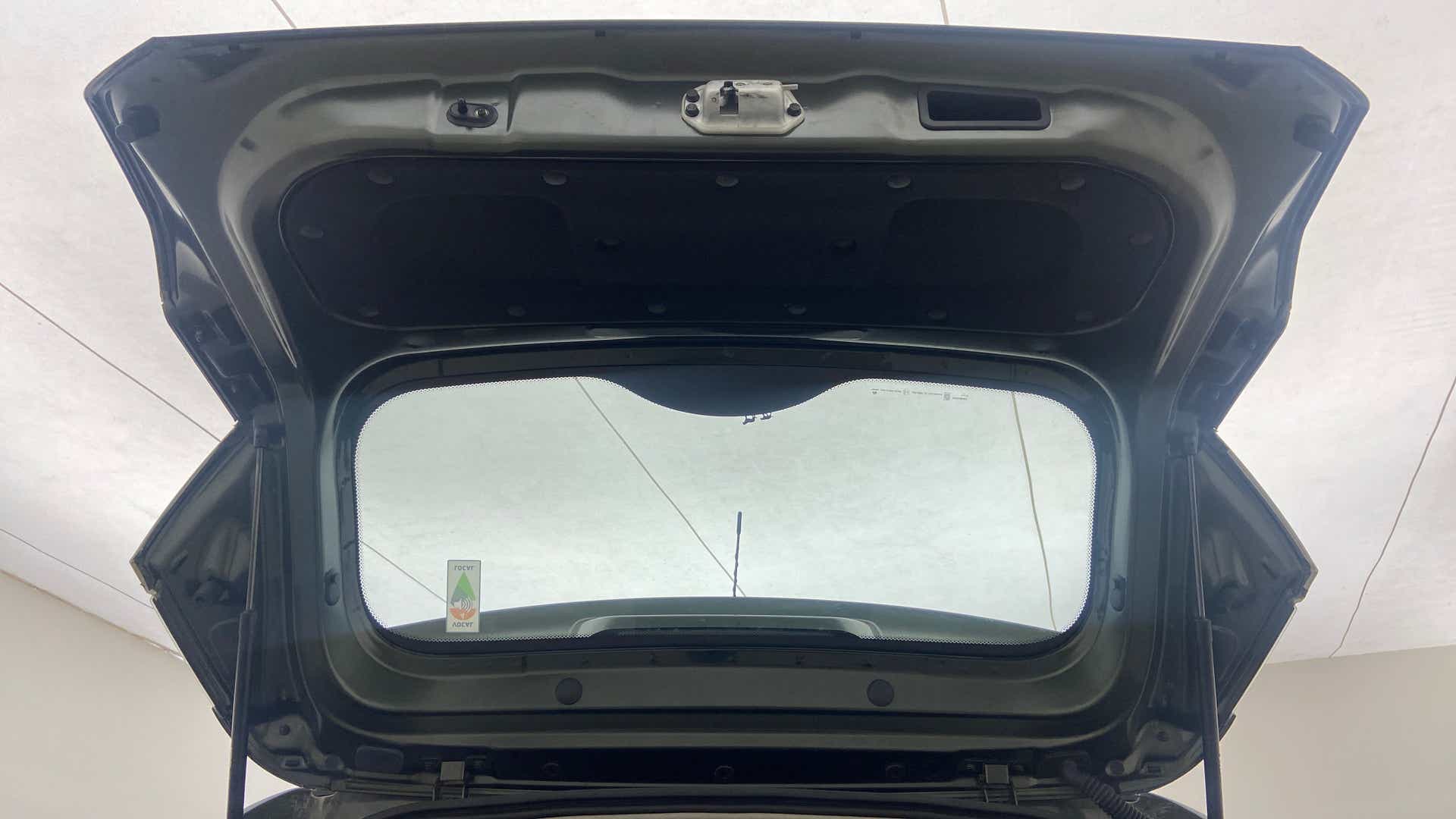 Boot lid interior view of a Tata Nexon 2017-2023
