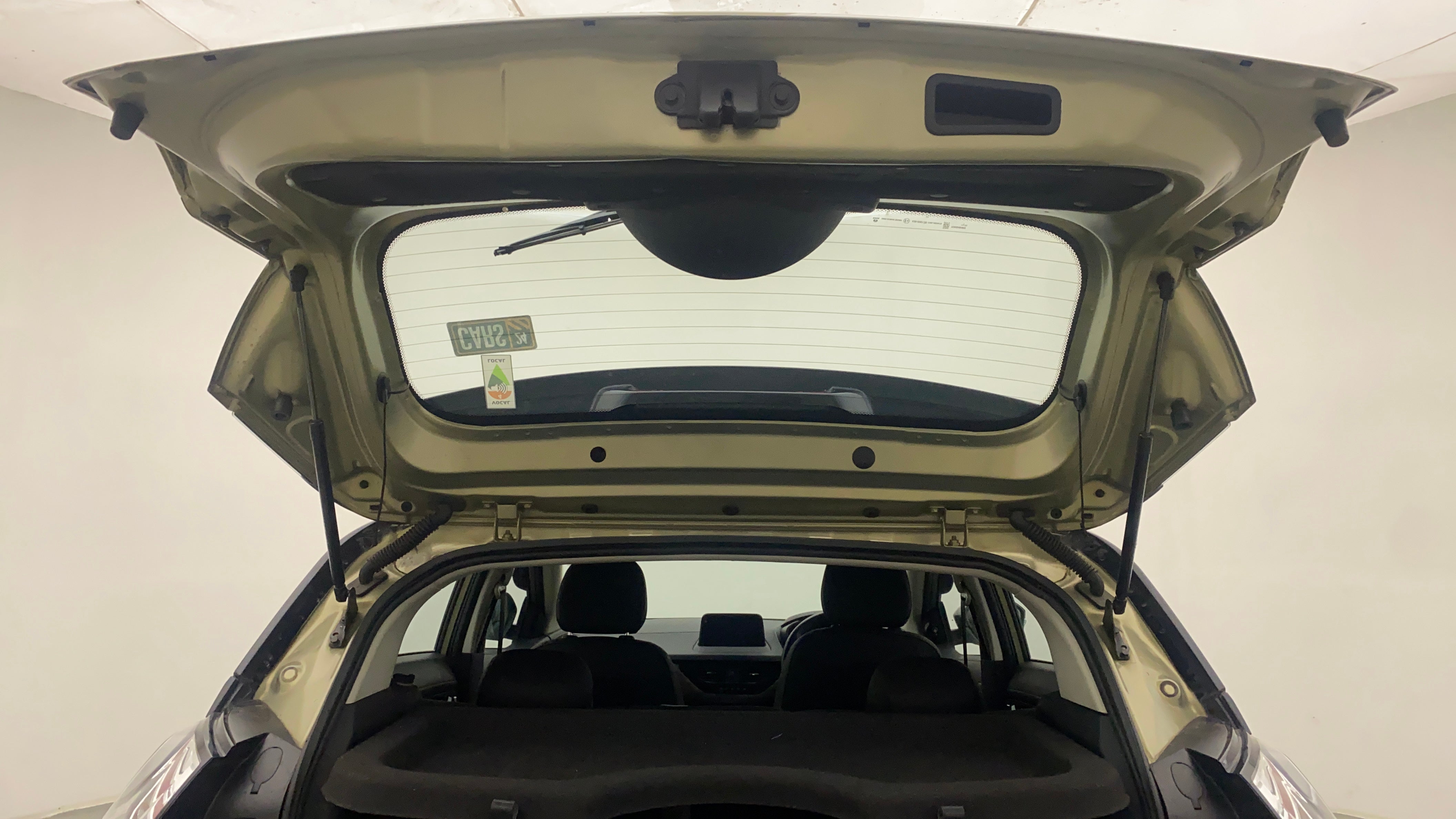 Open boot view of a Tata Nexon 2017-2023
