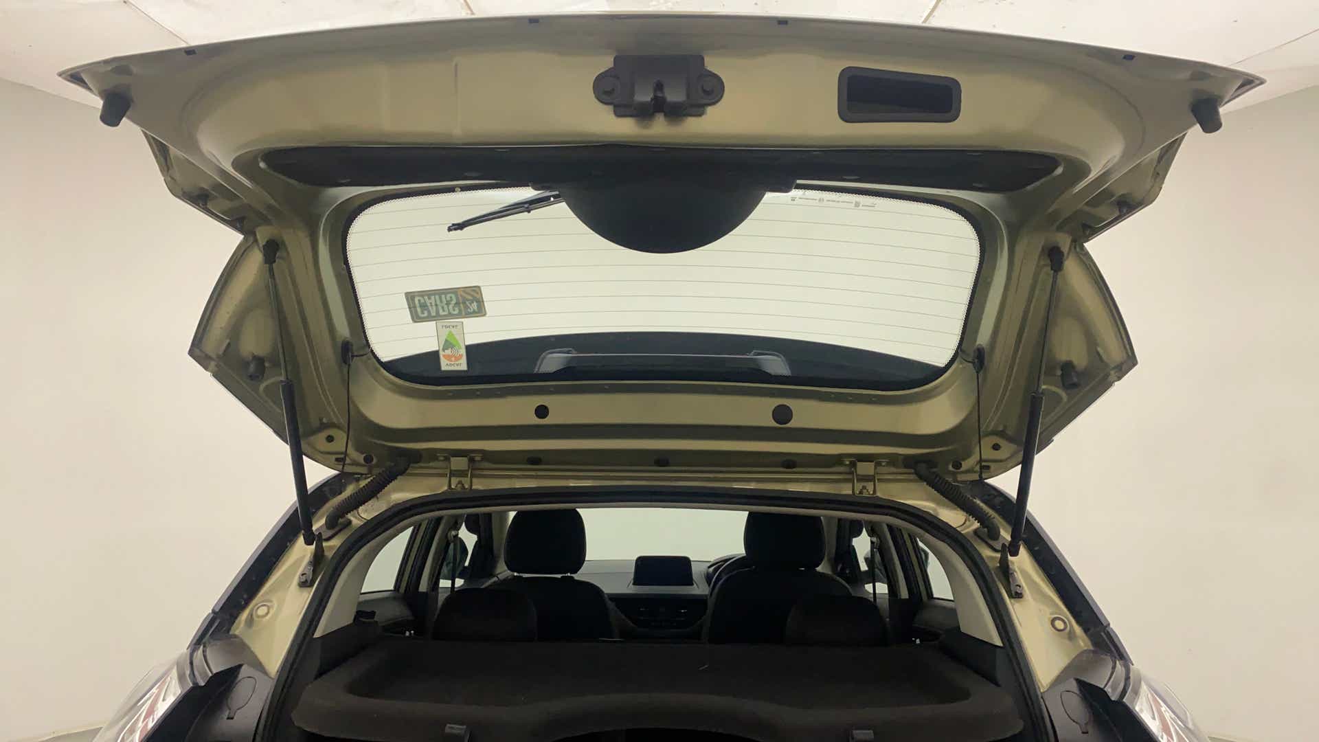 Open boot view of a Tata Nexon 2017-2023