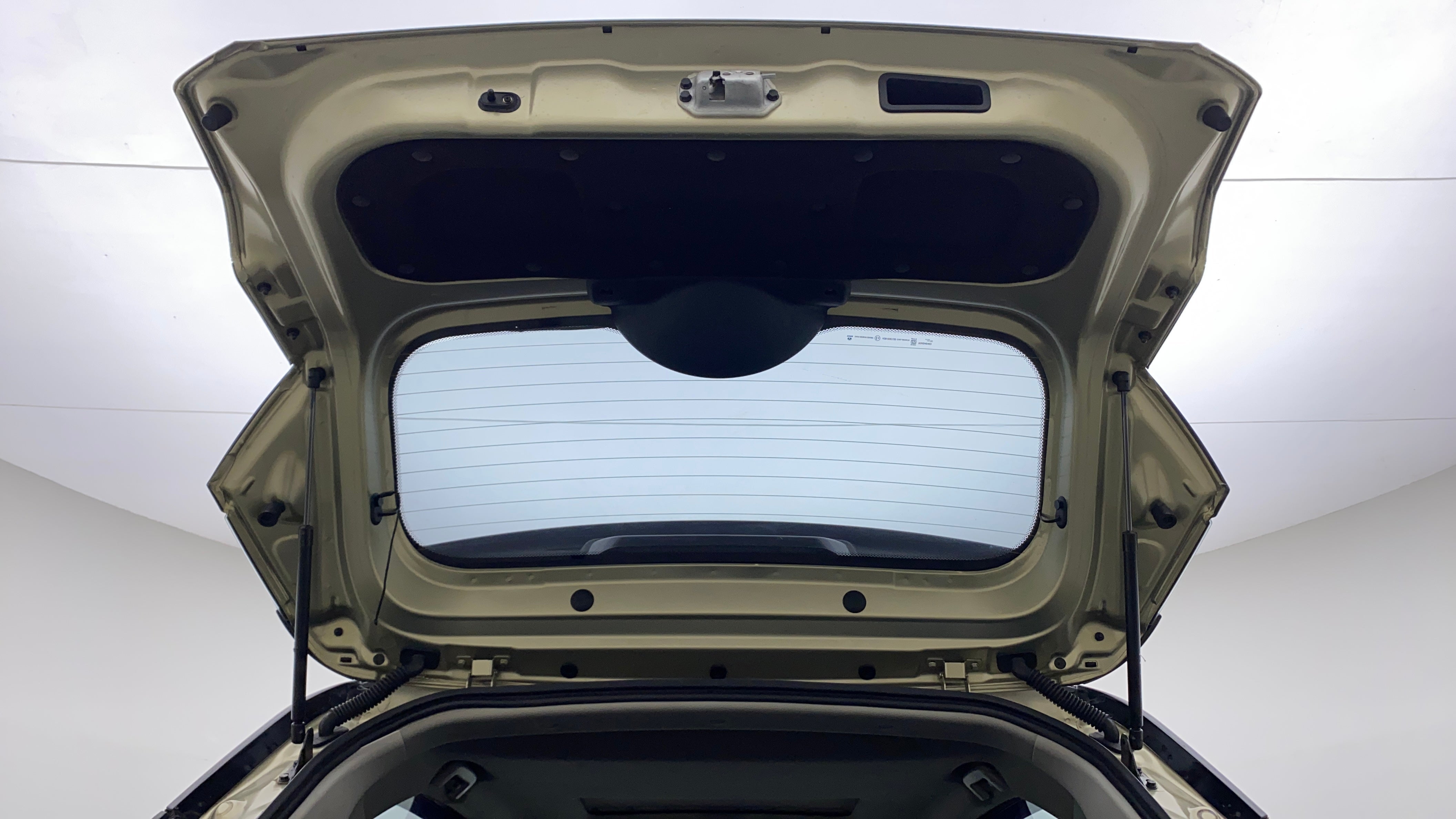 Boot lid interior view of a Tata Nexon 2017-2023