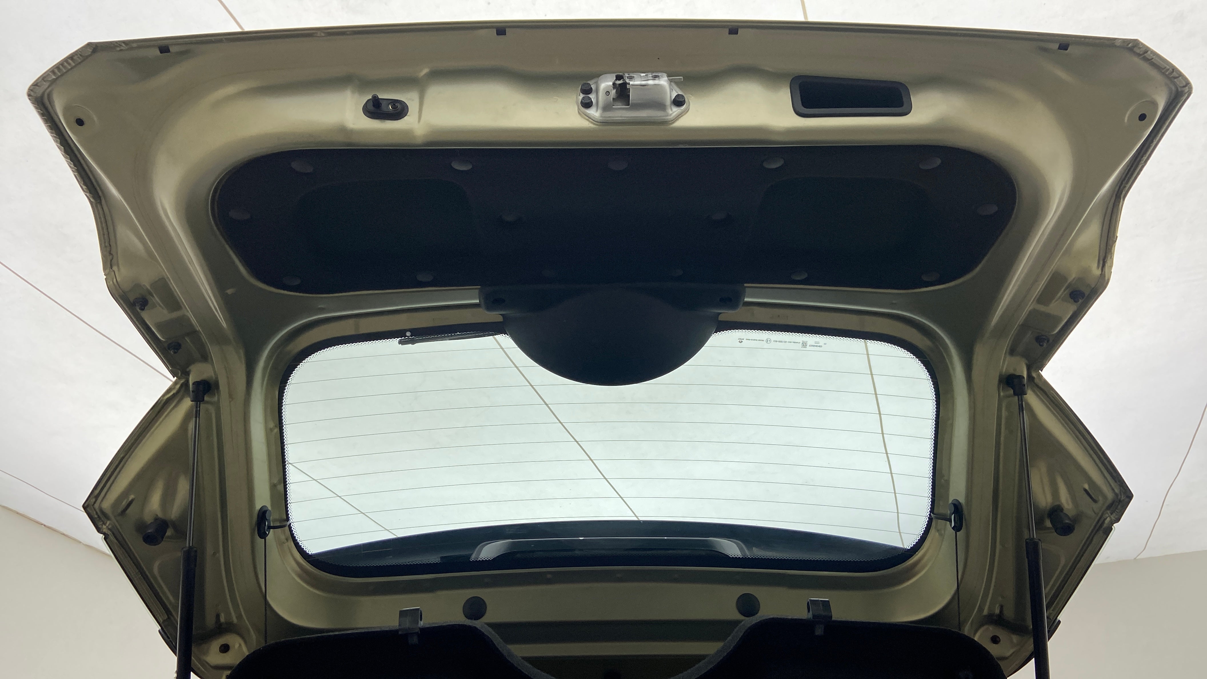 Boot lid interior view of a Tata Nexon 2017-2023