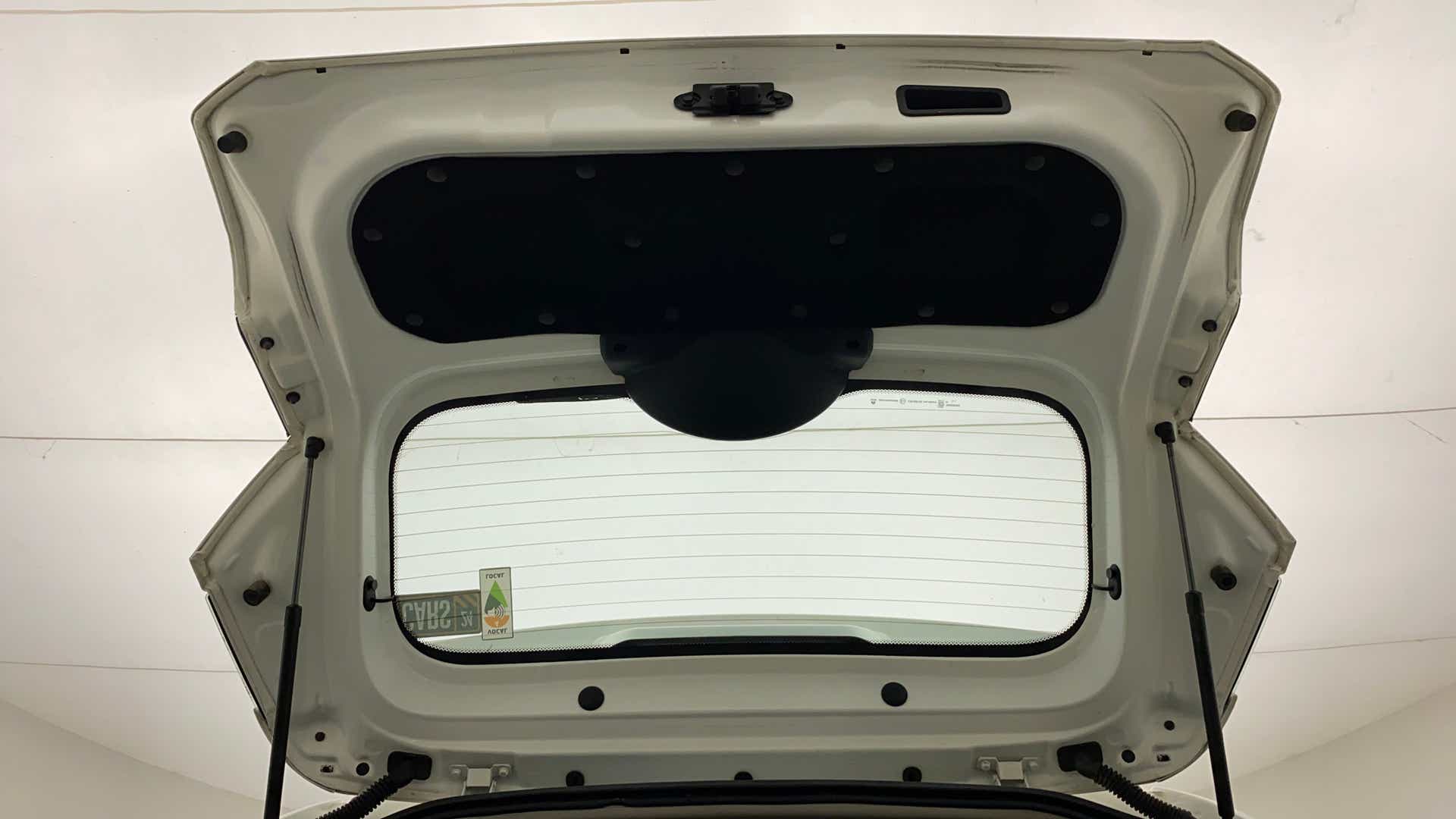 Open boot lid interior of a Tata Nexon 2017-2023
