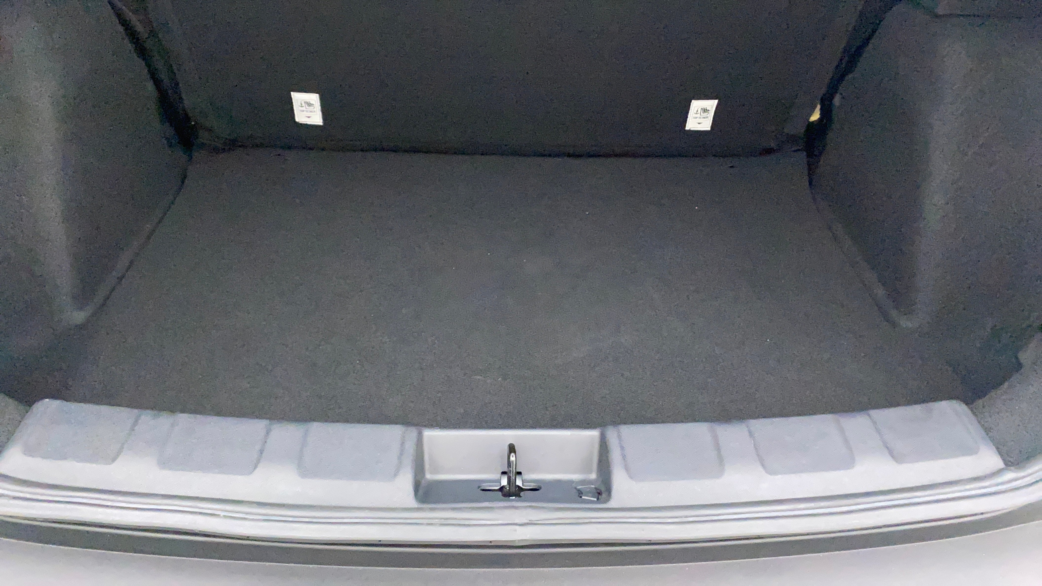 Boot space area of a Tata Nexon 2017-2023