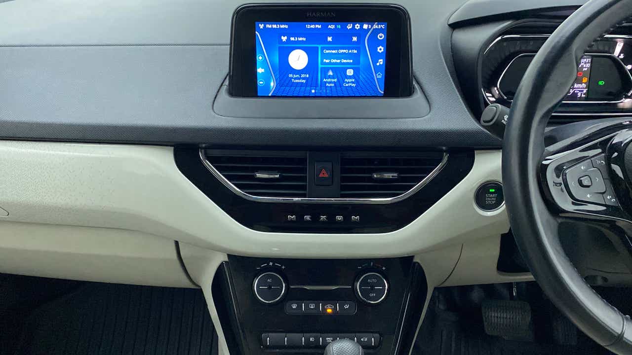 Dashboard view of a Tata Nexon 2017-2023