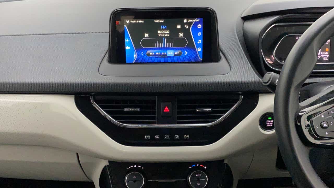 Dashboard view of a Tata Nexon 2017-2023