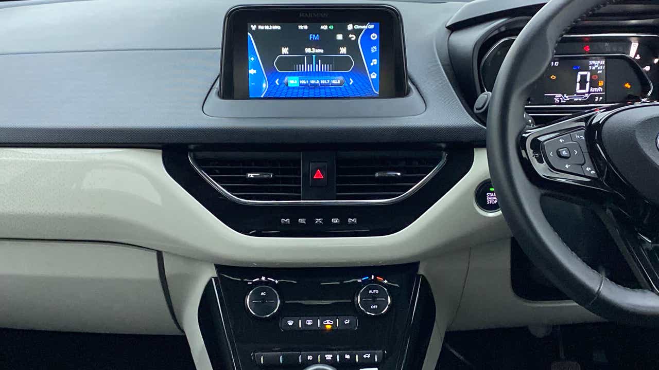 Interior dashboard of a Tata Nexon 2017-2023