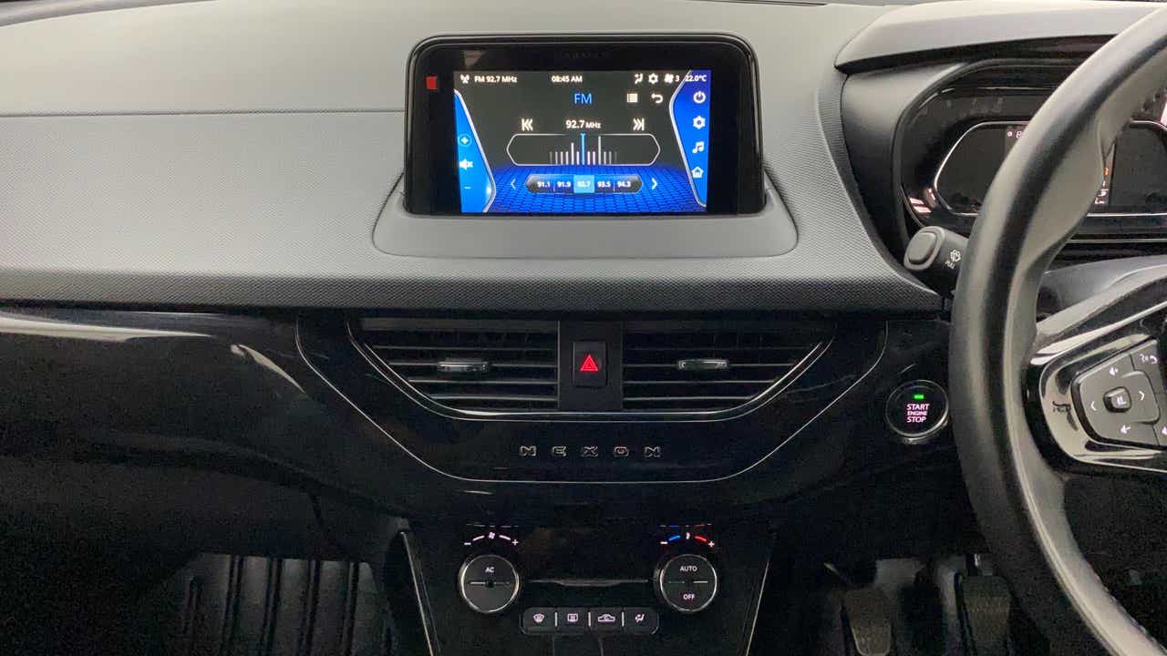 Dashboard and infotainment system of a Tata Nexon 2017-2023