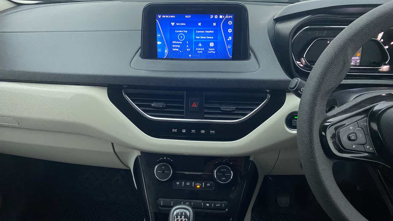 Interior dashboard of a Tata Nexon 2017-2023