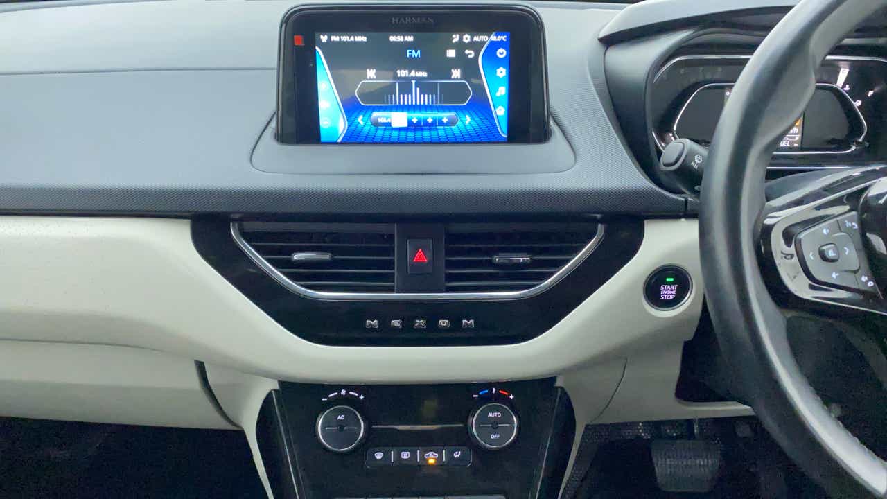 Dashboard view of a Tata Nexon 2017-2023