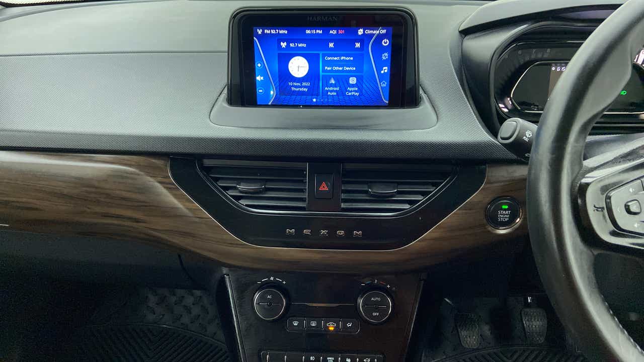 Dashboard view of a Tata Nexon 2017-2023