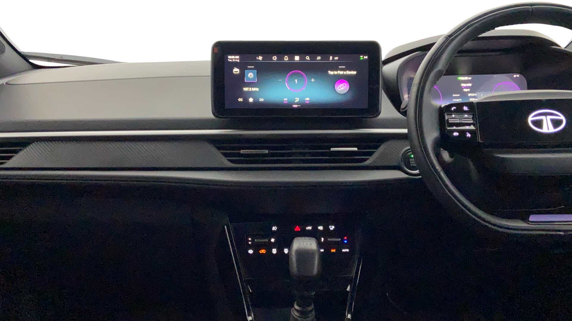 Interior dashboard of a Tata Nexon 2017-2023