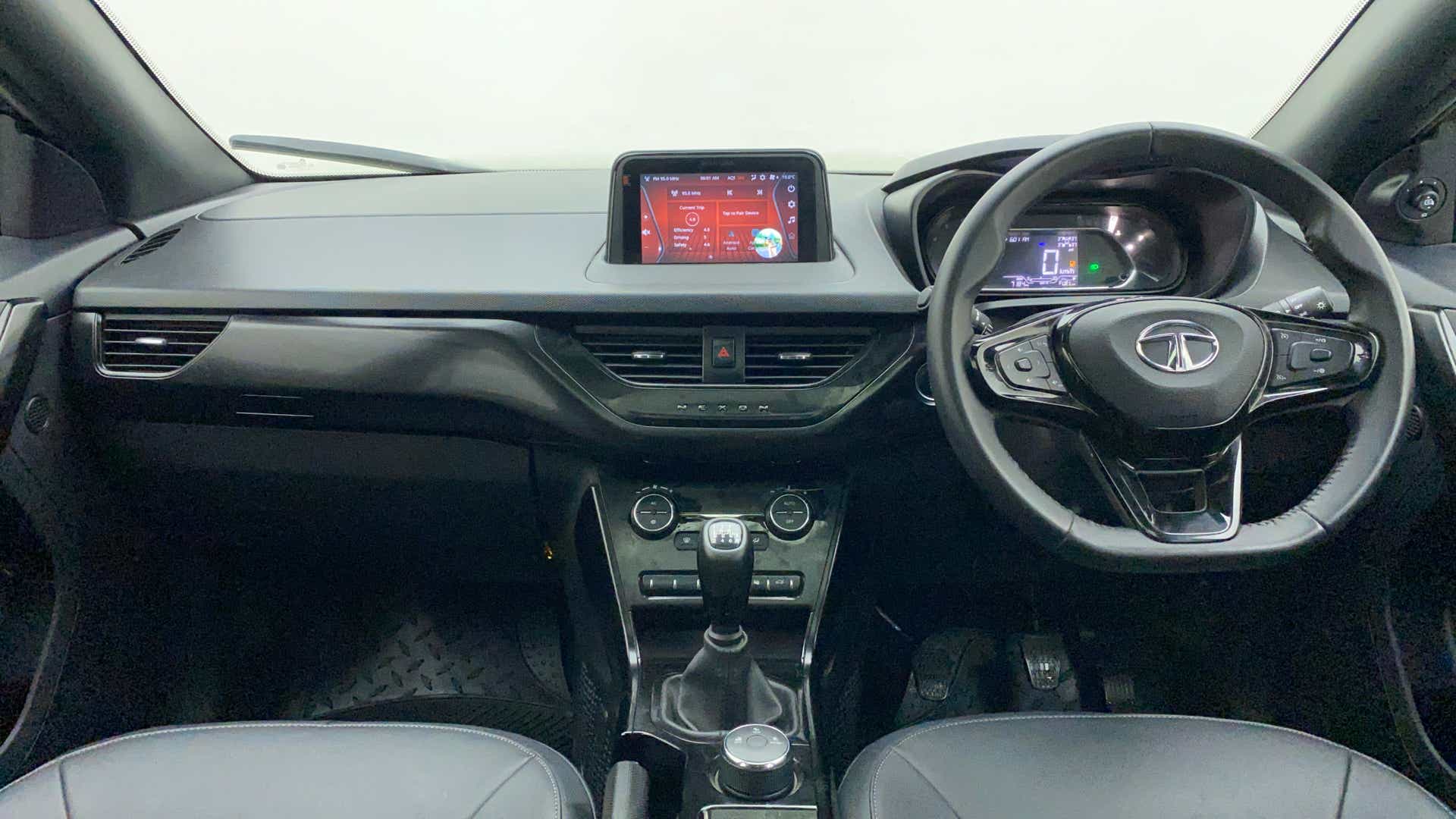 Dashboard view of a Tata Nexon 2017-2023
