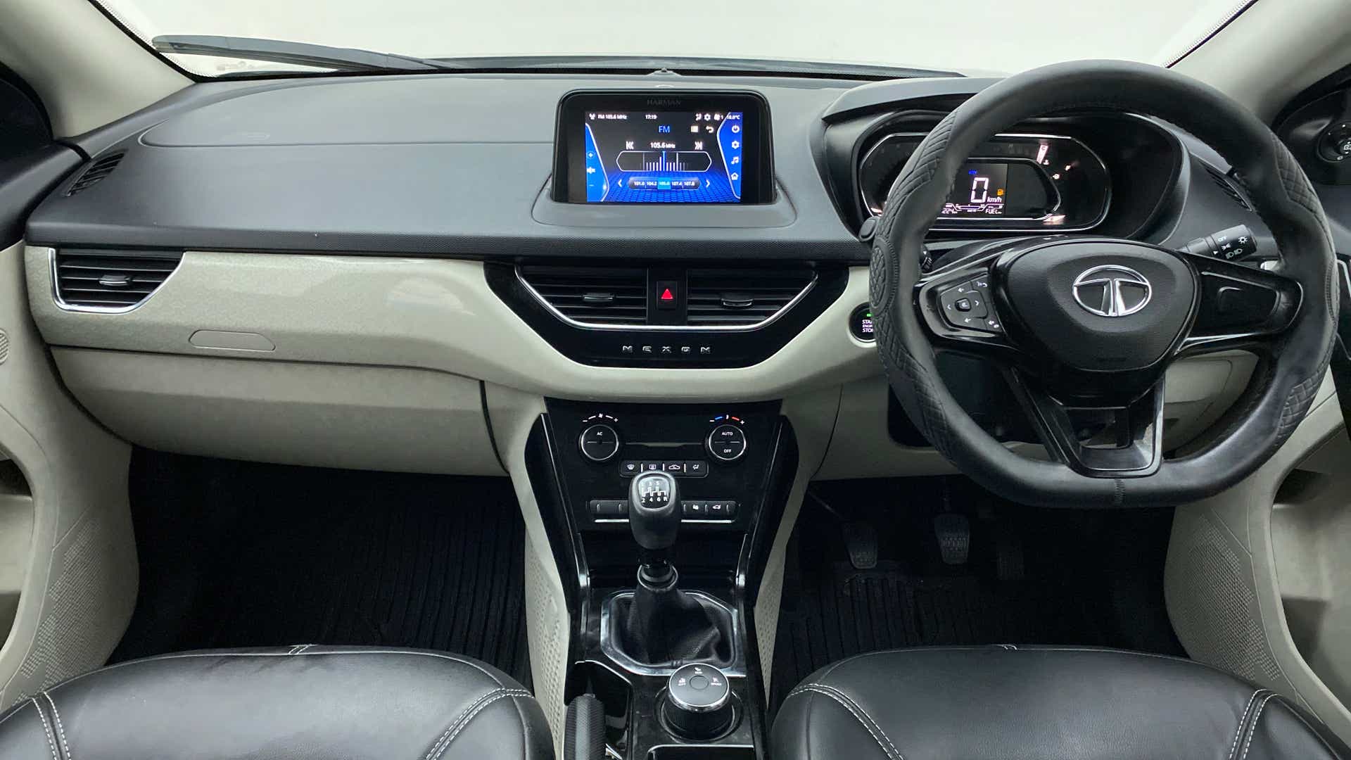 Interior dashboard view of a Tata Nexon 2017-2023