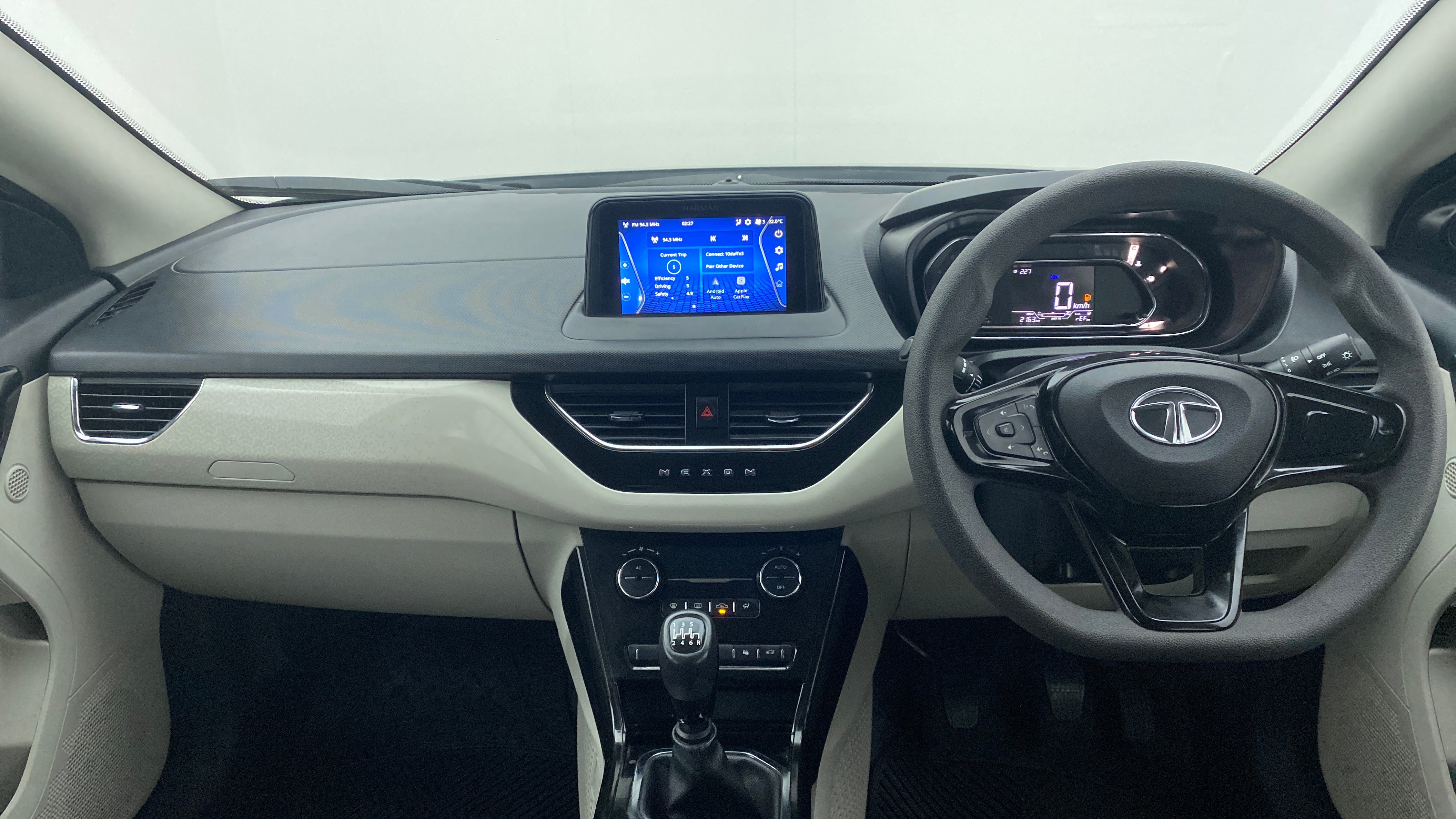 Interior dashboard of a Tata Nexon 2017-2023