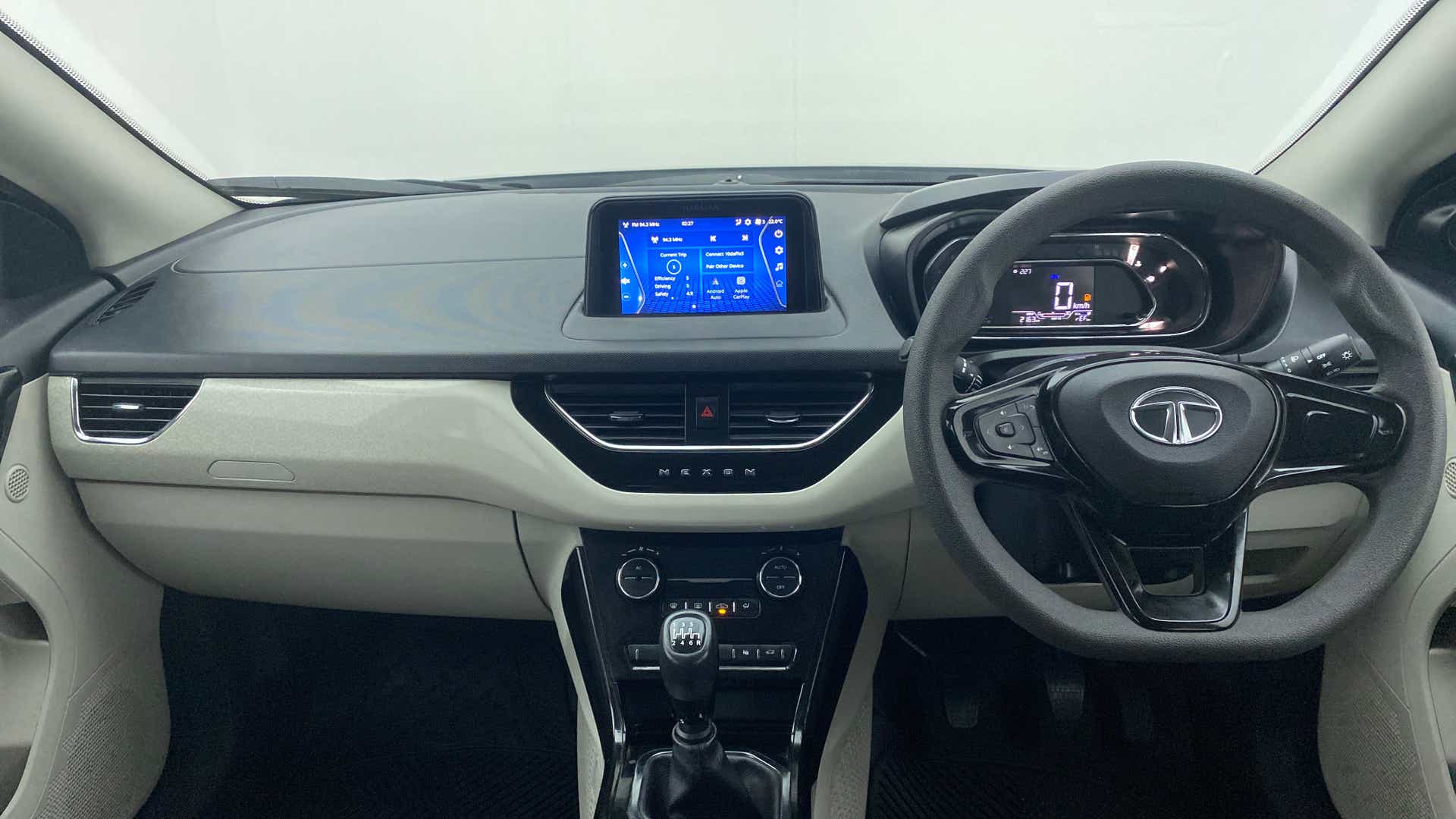 Interior dashboard of a Tata Nexon 2017-2023