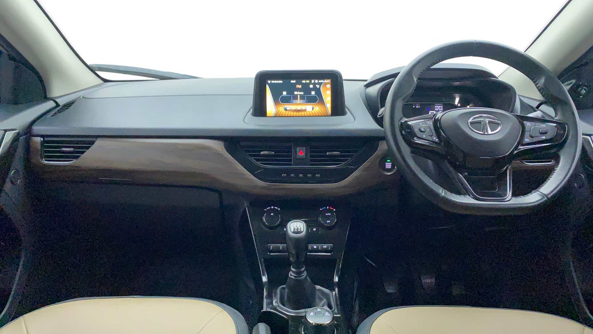 Interior dashboard of a Tata Nexon 2017-2023