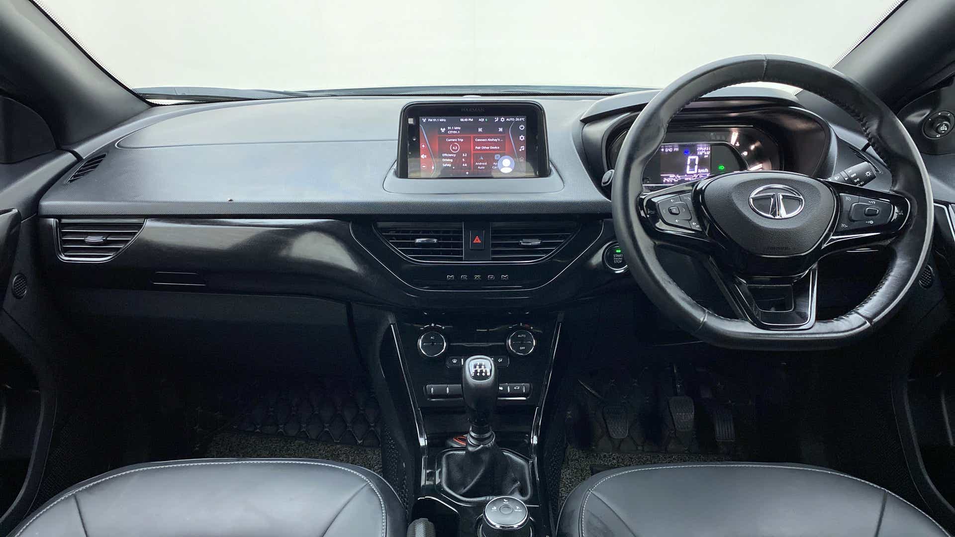 Dashboard and steering wheel of a Tata Nexon 2017-2023