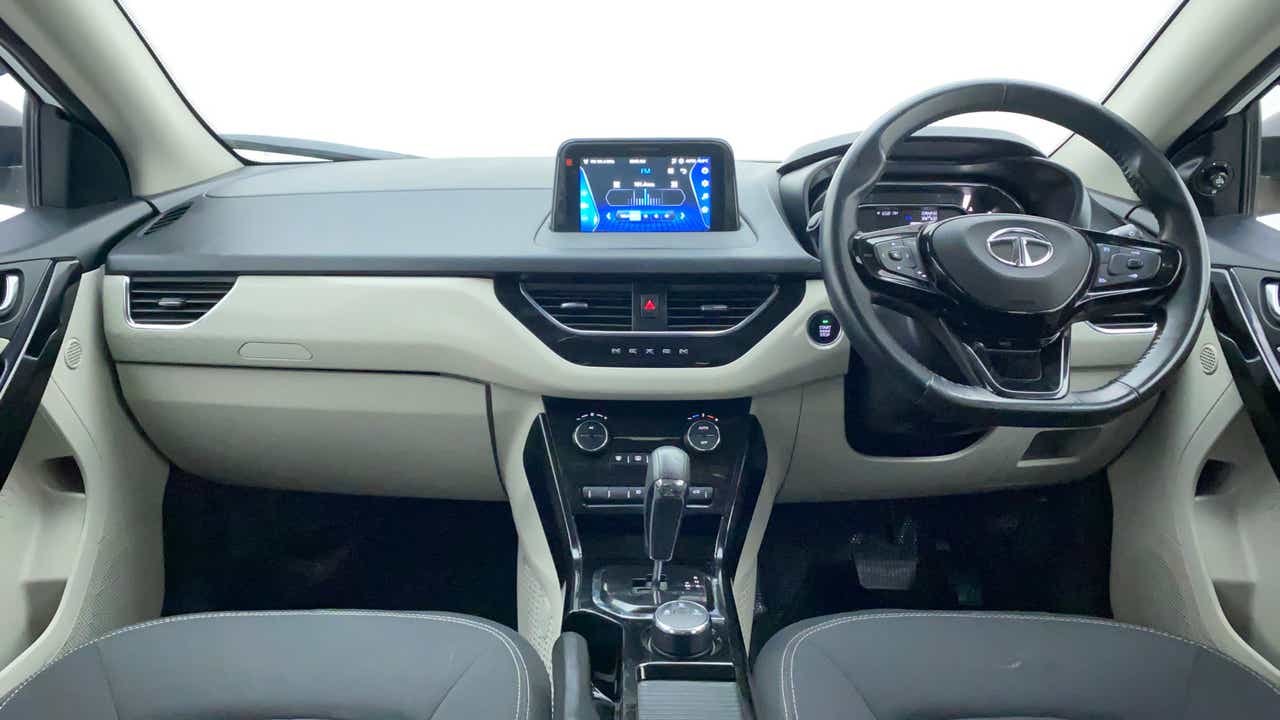 Dashboard and steering wheel of a Tata Nexon 2017-2023
