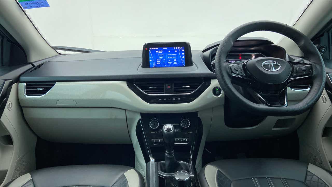Dashboard and steering wheel of a Tata Nexon 2017-2023