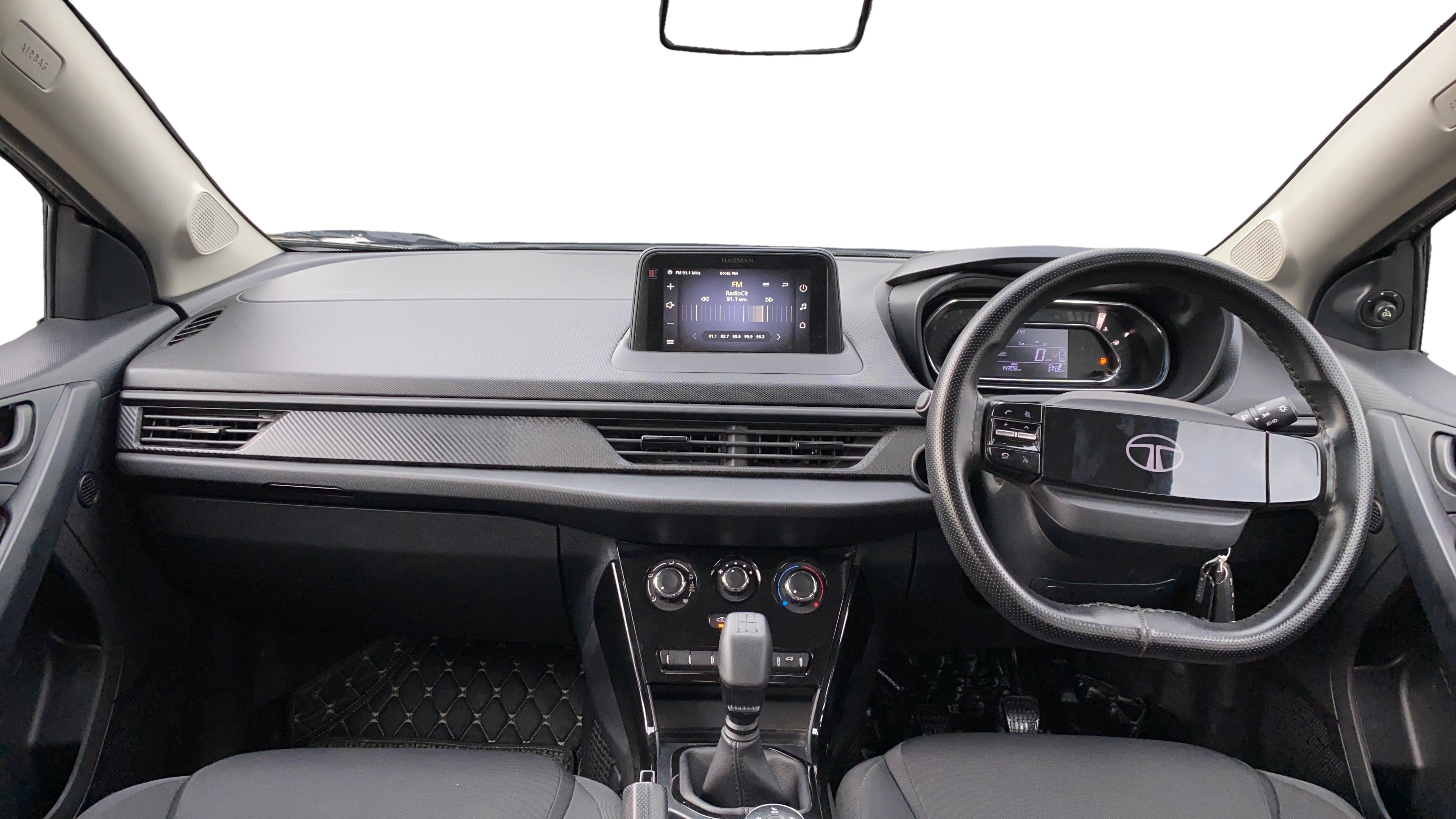 Interior dashboard of a Tata Nexon