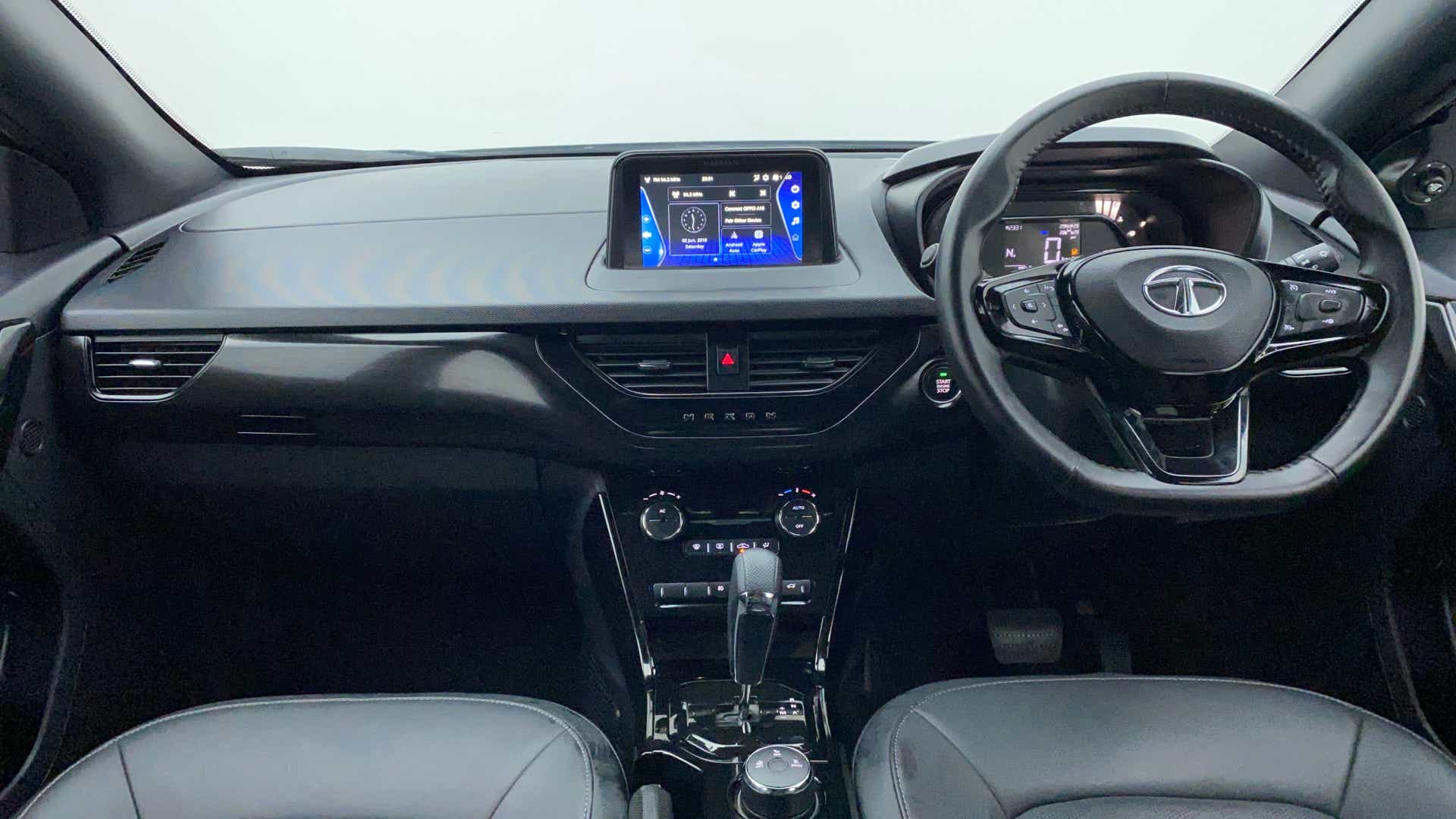 Dashboard and steering wheel of a Tata Nexon 2017-2023