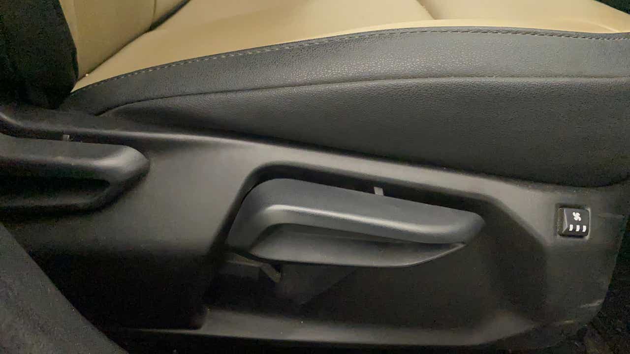 Seat adjustment controls of a Tata Nexon 2017-2023