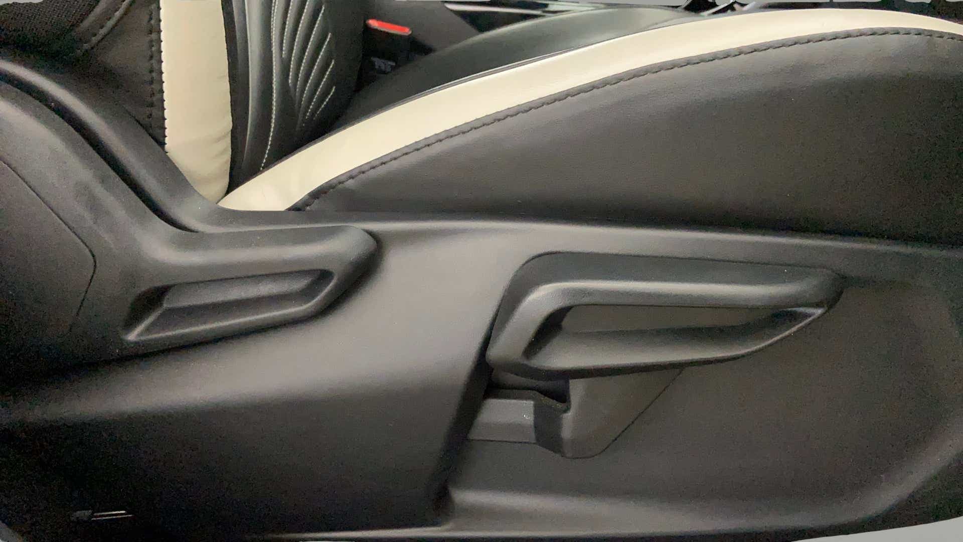 Seat adjustment lever close-up of a Tata Nexon 2017-2023