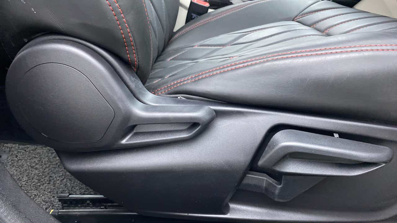 Driver seat side adjustment controls of a Tata Nexon 2017-2023