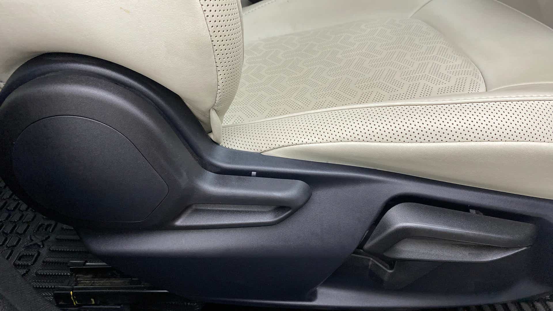 Seat adjustment lever detail of a Tata Nexon 2017-2023