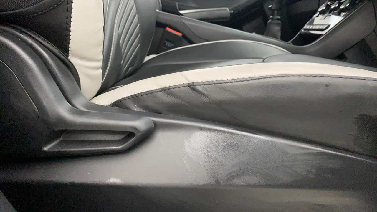 Front seat and center console view of a Tata Nexon