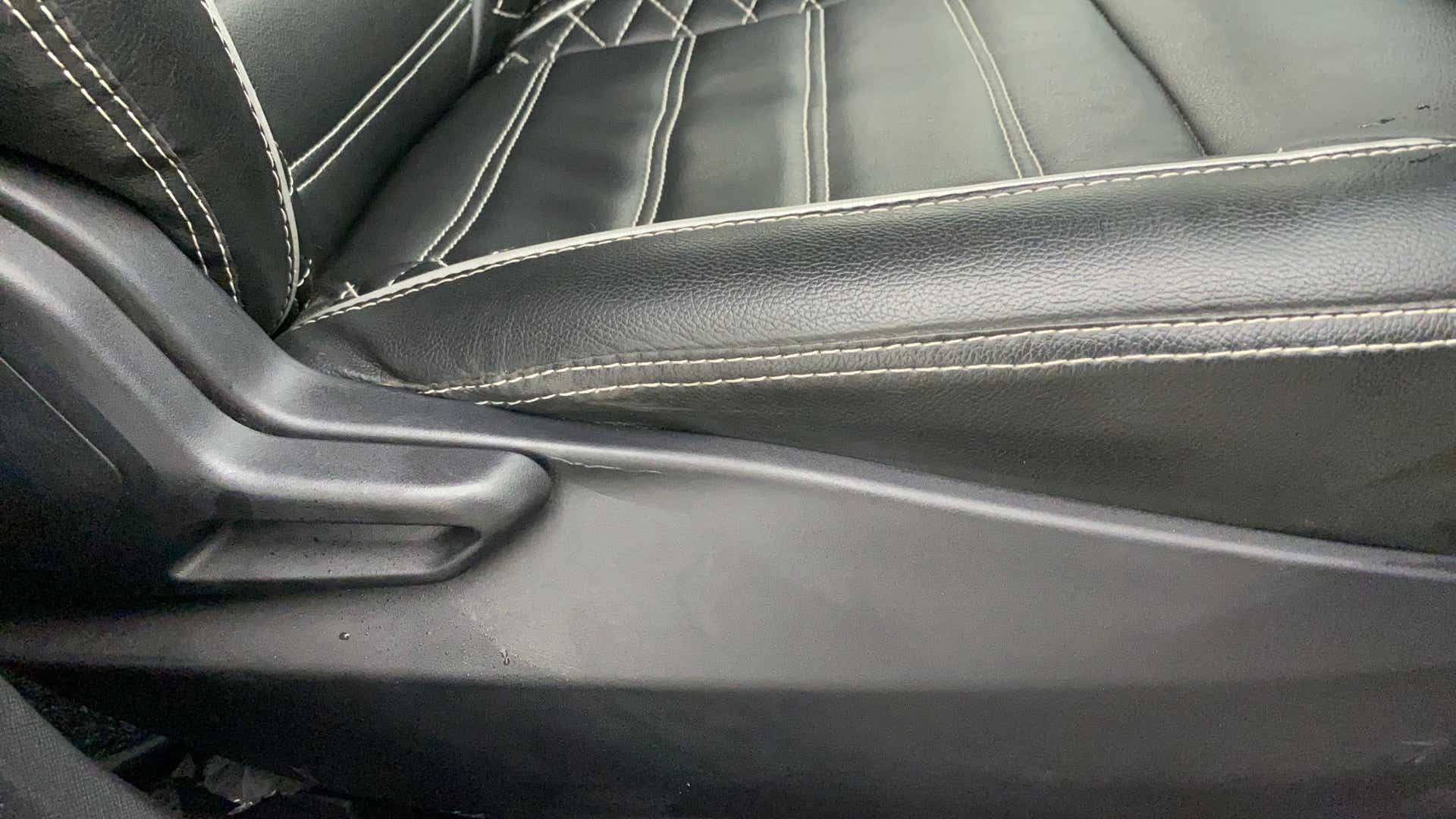 Close-up of seat base of a Tata Nexon 2017-2023