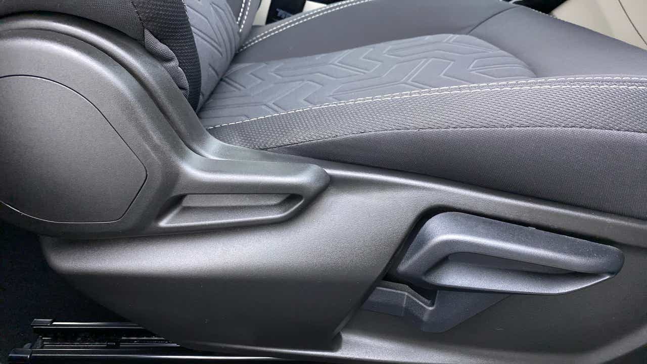 Side view of seat adjuster handle of a Tata Nexon 2017-2023