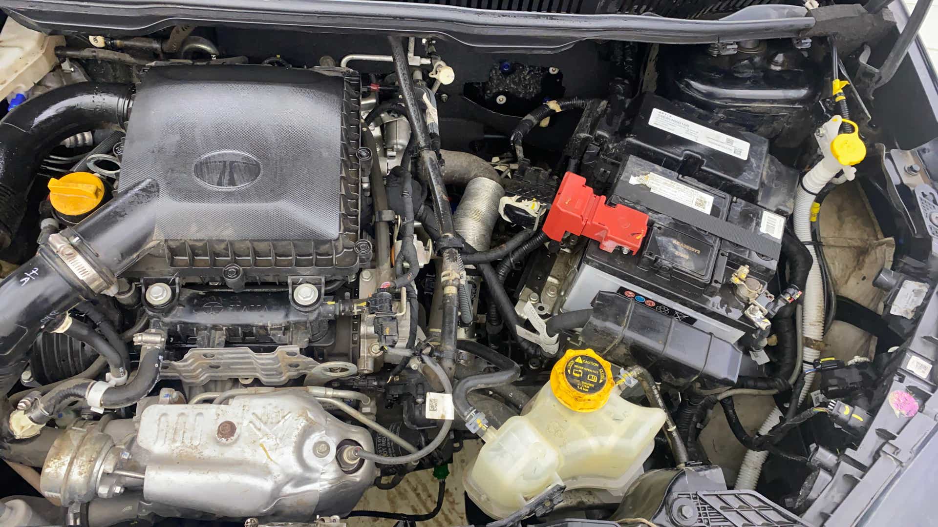 Engine bay of a Tata Nexon