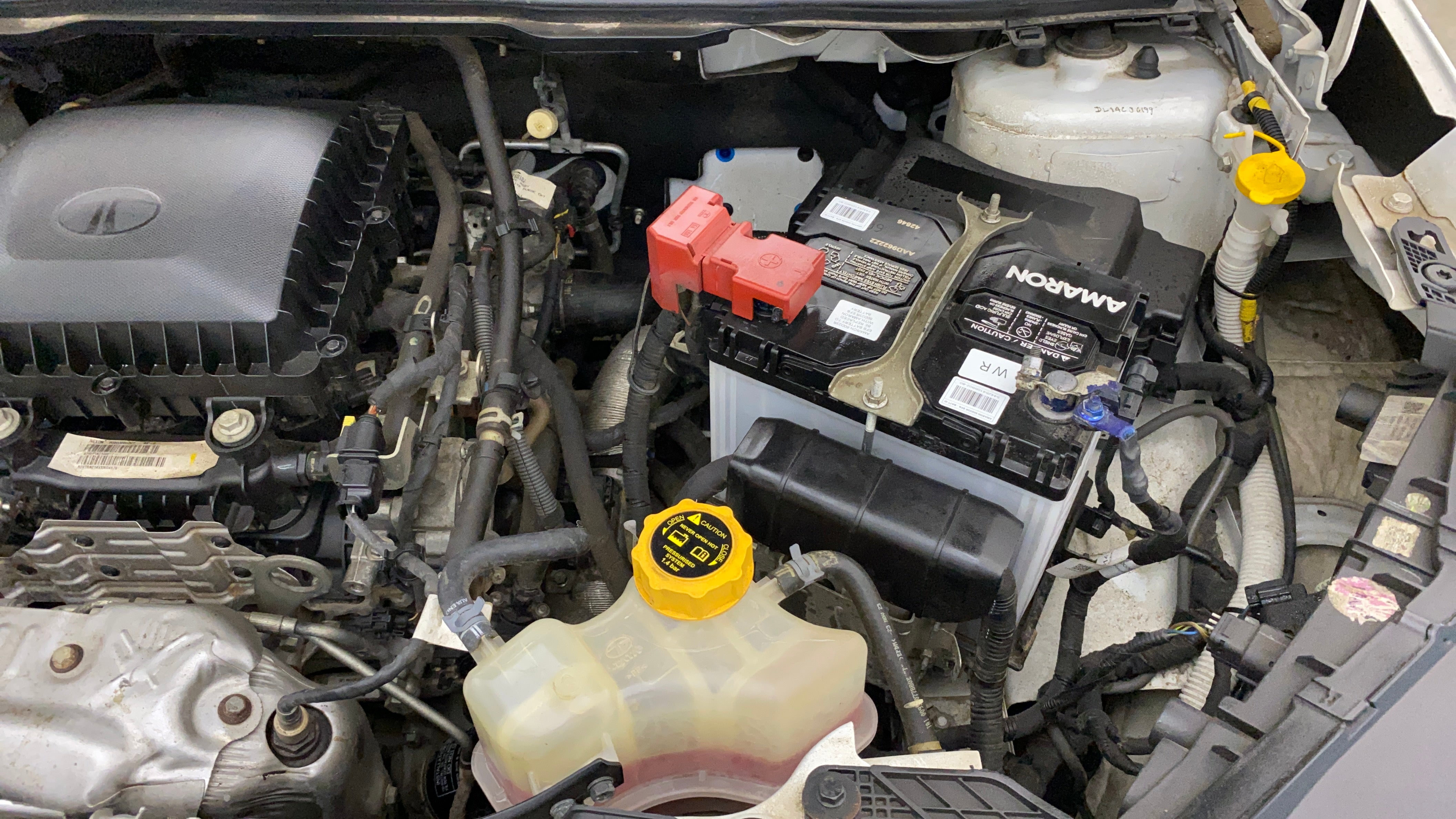 Engine bay of a Tata Nexon