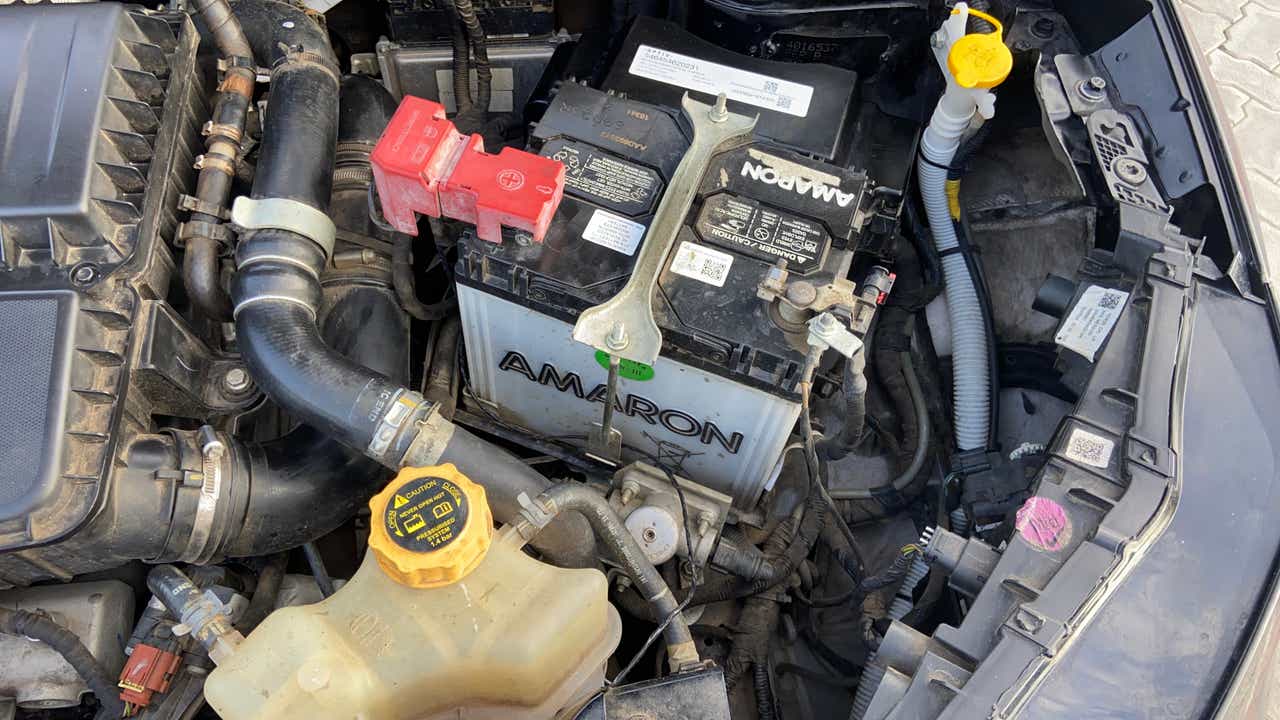 Engine bay view of a Tata Nexon