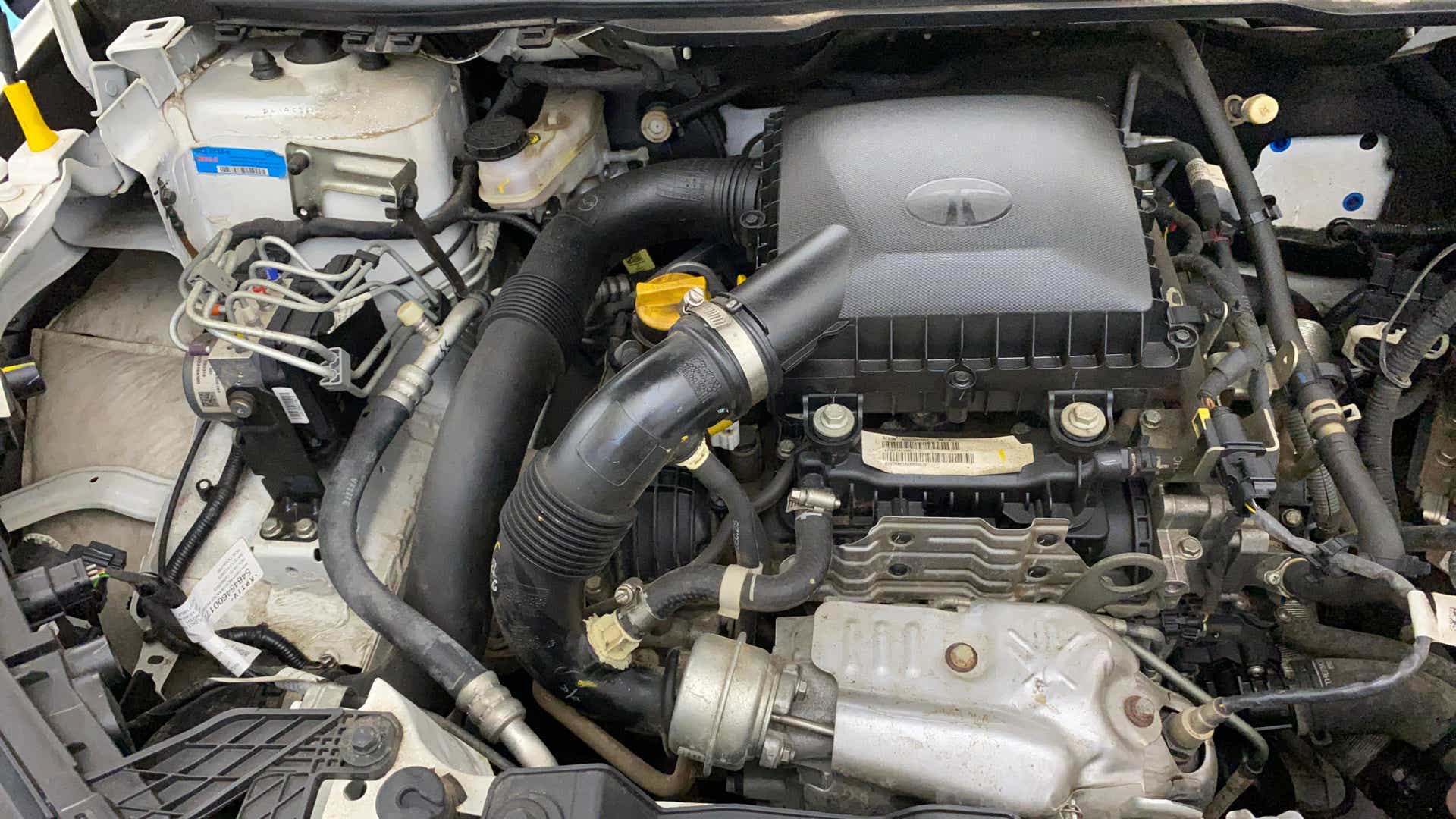 Engine bay of a Tata Nexon