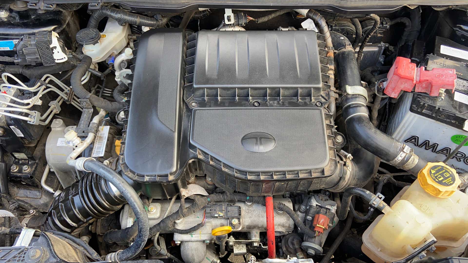 Engine bay of a Tata Nexon