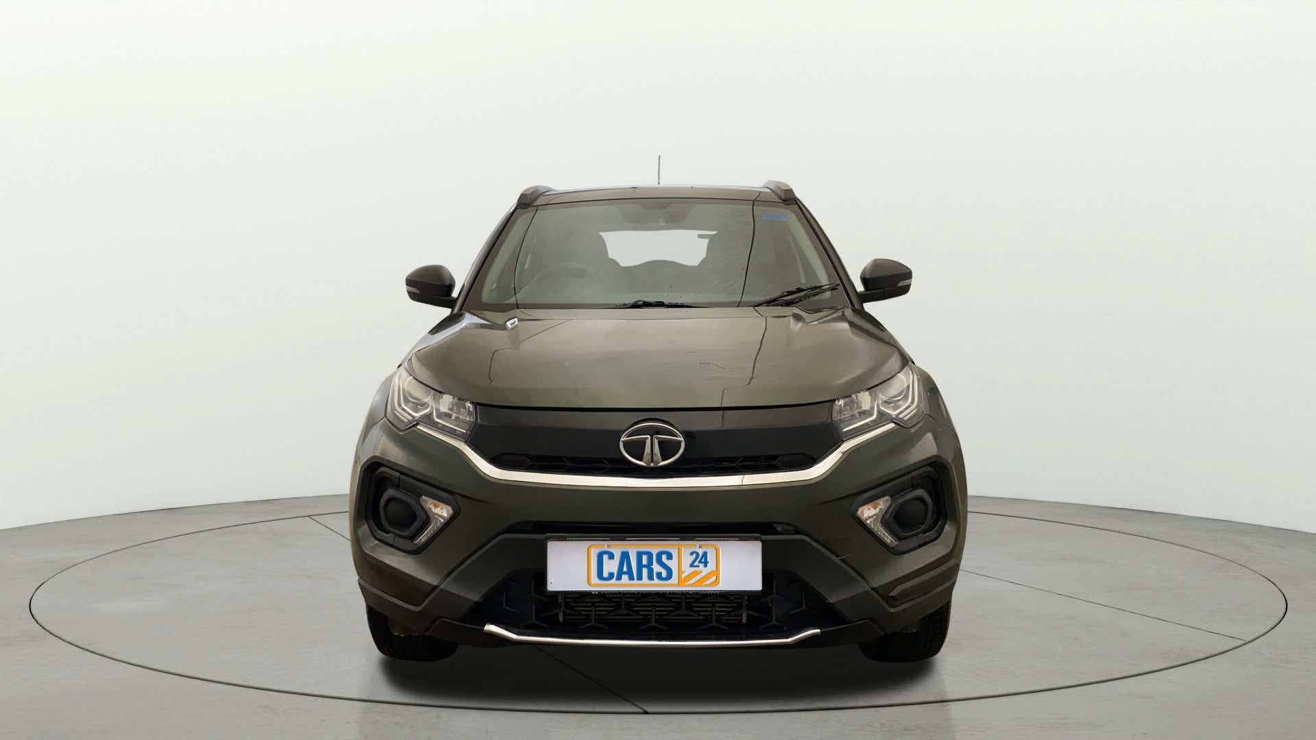 Front view of a Tata Nexon 2017-2023