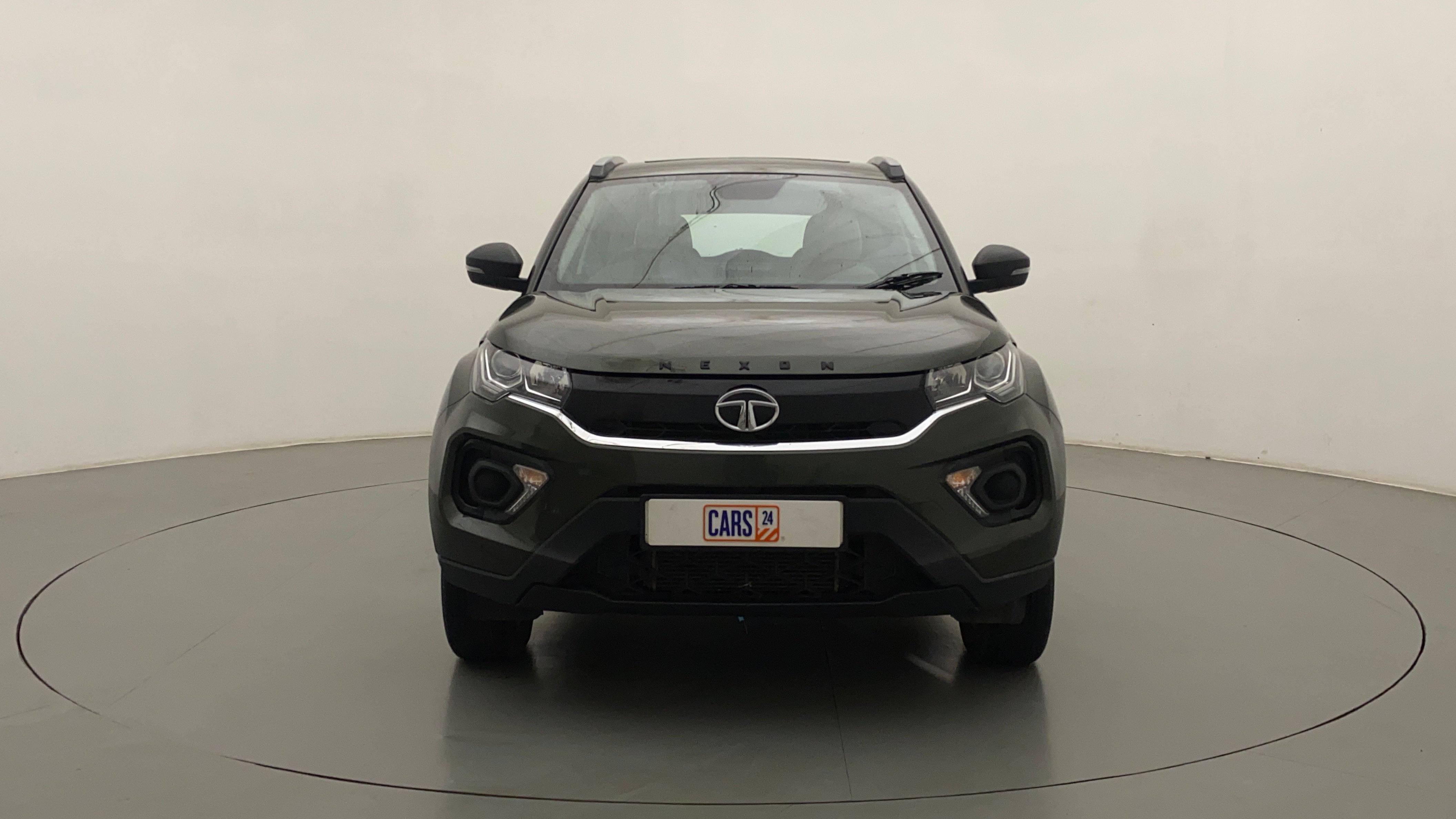 Front view of a Tata Nexon 2017-2023