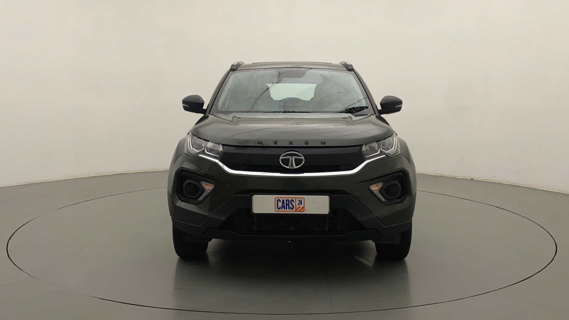 Front view of a Tata Nexon 2017-2023